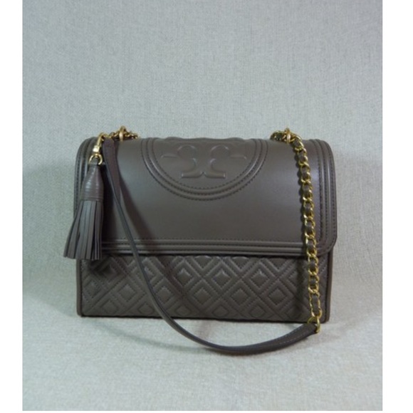 tory burch fleming silver maple